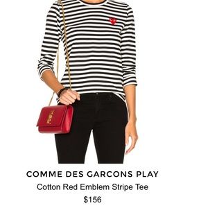 Comme des garçons black and white tee